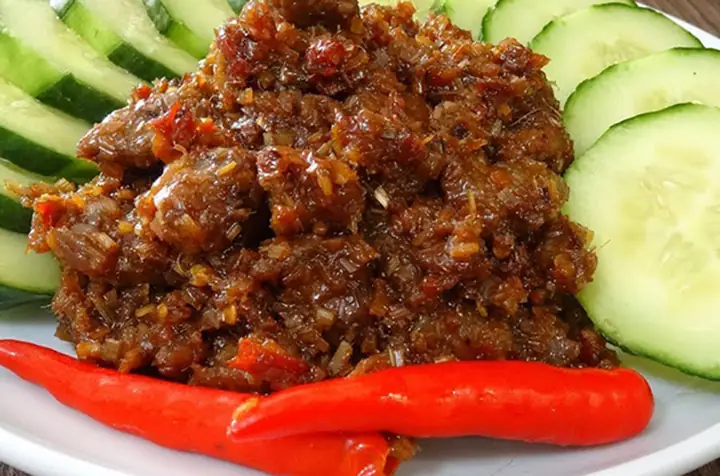 Mắm Ruốc Xào Sả Thịt Mắm Ruốc Xào Sả Thịt