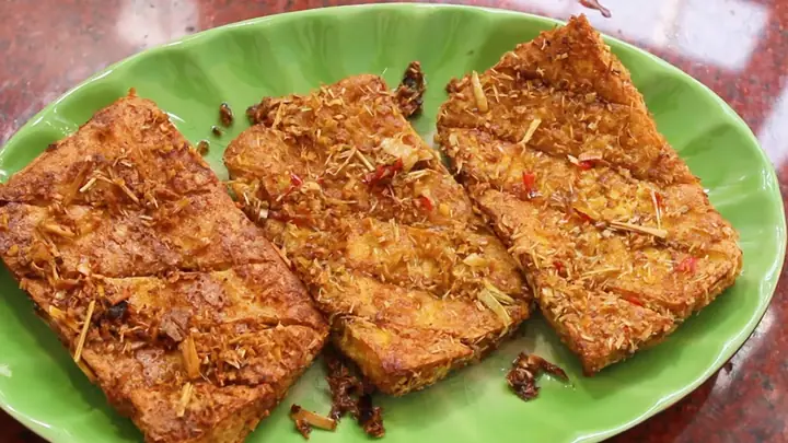Tàu Hủ Muối Sả Chiên Tàu Hủ Muối Sả Chiên